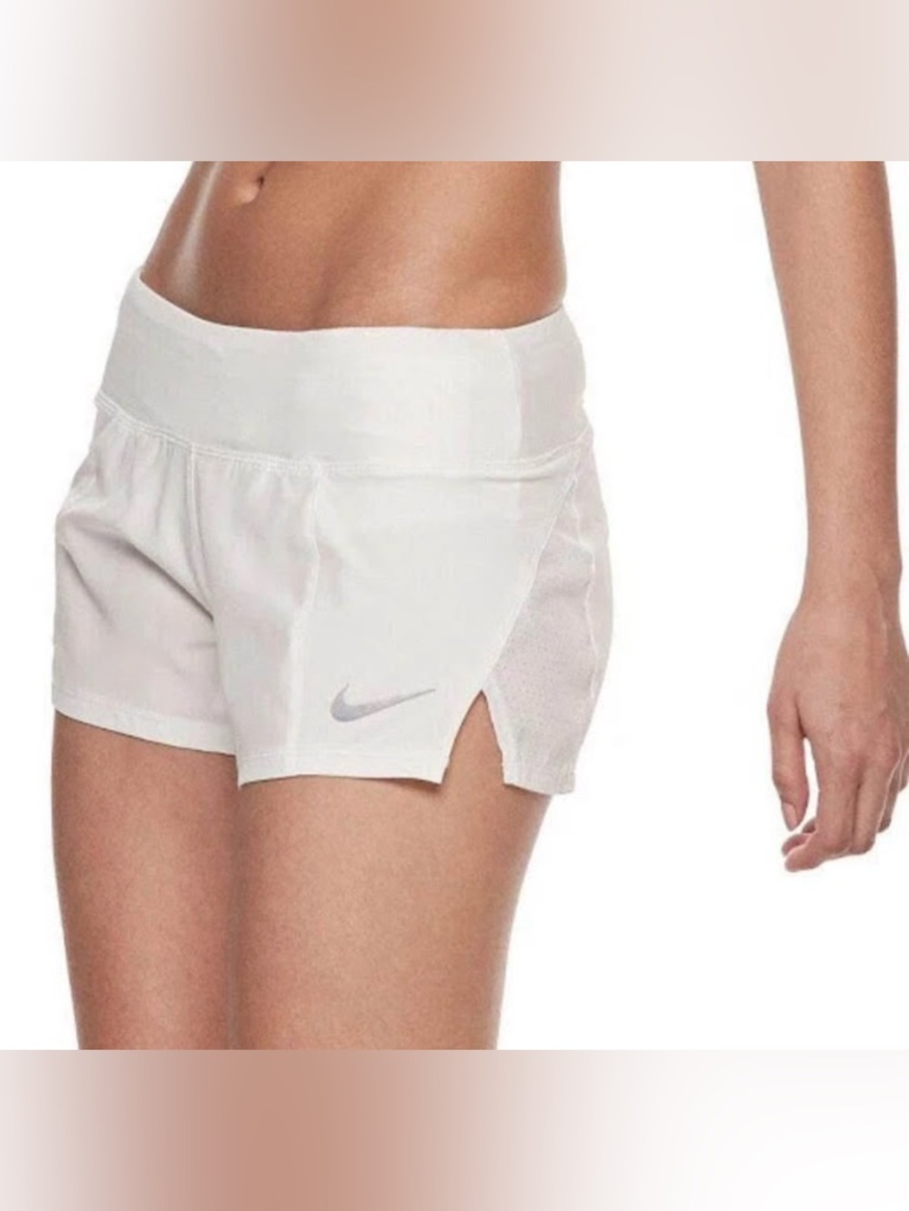 Nike Women's Small White DRI-FIT Running Shorts
